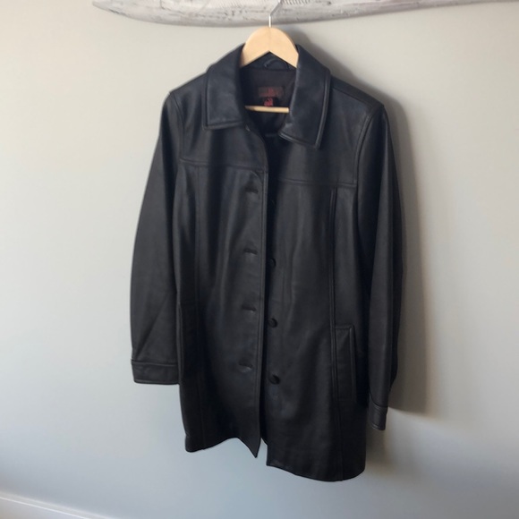 Danier leather car coat - Picture 1 of 3